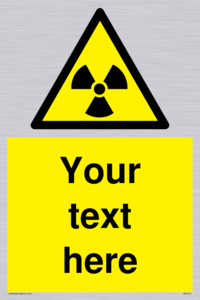 Custom Radioactive Material Sign