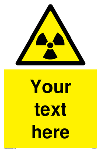 Custom Radioactive Material Sign