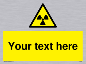 Custom Radioactive Material Sign
