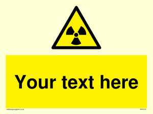 Custom Radioactive Material Sign