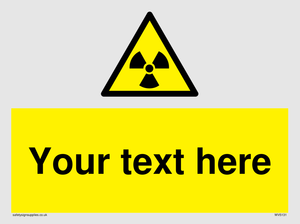 Custom Radioactive Material Sign
