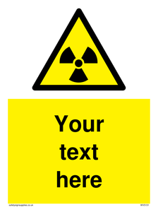 Custom Radioactive Material Sign