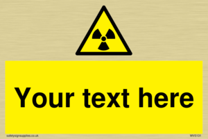 Custom Radioactive Material Sign