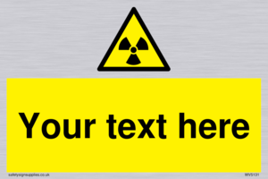 Custom Radioactive Material Sign