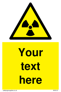 Custom Radioactive Material Sign