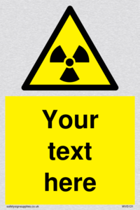 Custom Radioactive Material Sign