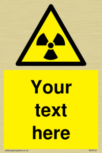 Custom Radioactive Material Sign