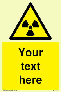 Custom Radioactive Material Sign