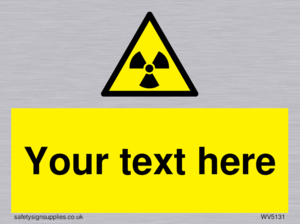 Custom Radioactive Material Sign