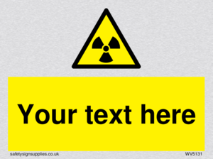 Custom Radioactive Material Sign