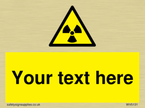 Custom Radioactive Material Sign
