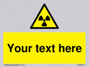 Custom Radioactive Material Sign