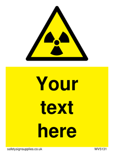 Custom Radioactive Material Sign