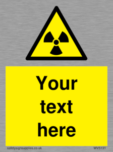 Custom Radioactive Material Sign