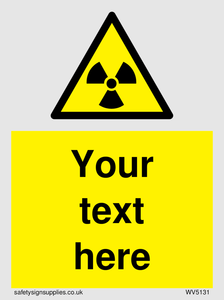 Custom Radioactive Material Sign