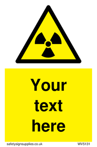 Custom Radioactive Material Sign