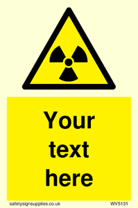 Custom Radioactive Material Sign
