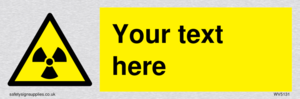 Custom Radioactive Material Sign