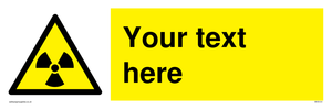 Custom Radioactive Material Sign