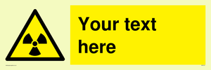 Custom Radioactive Material Sign