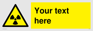 Custom Radioactive Material Sign
