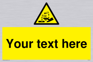 Custom Corrosive Substance Sign