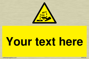 Custom Corrosive Substance Sign