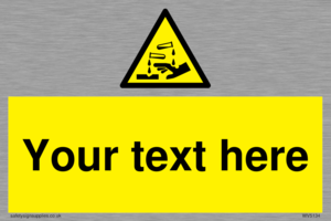 Custom Corrosive Substance Sign