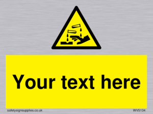 Custom Corrosive Substance Sign