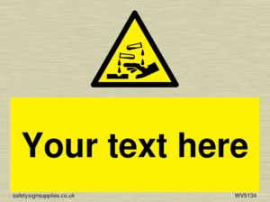 Custom Corrosive Substance Sign