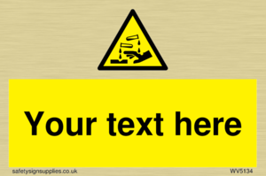 Custom Corrosive Substance Sign