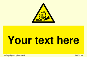 Custom Corrosive Substance Sign