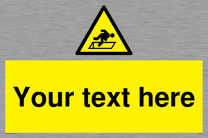 Custom Warning Hatch Sign