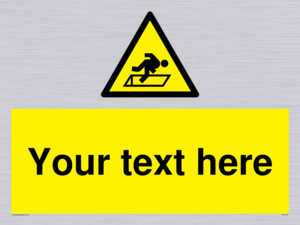 Custom Warning Hatch Sign