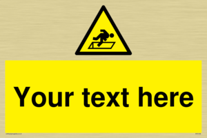 Custom Warning Hatch Sign