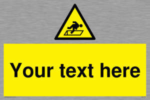 Custom Warning Hatch Sign