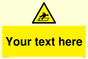 Custom Warning Hatch Sign