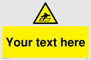 Custom Warning Hatch Sign