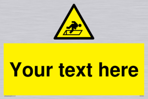 Custom Warning Hatch Sign