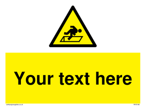 Custom Warning Hatch Sign