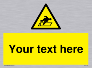 Custom Warning Hatch Sign