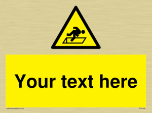 Custom Warning Hatch Sign