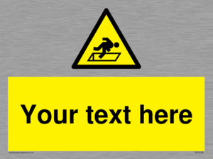 Custom Warning Hatch Sign