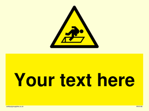 Custom Warning Hatch Sign