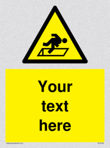 Custom Warning Hatch Sign