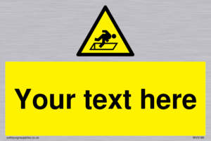 Custom Warning Hatch Sign