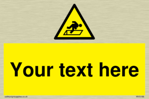 Custom Warning Hatch Sign