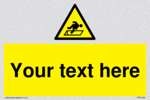 Custom Warning Hatch Sign