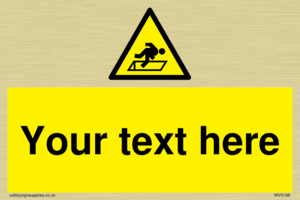 Custom Warning Hatch Sign