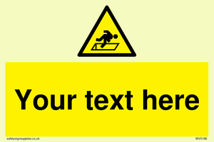 Custom Warning Hatch Sign